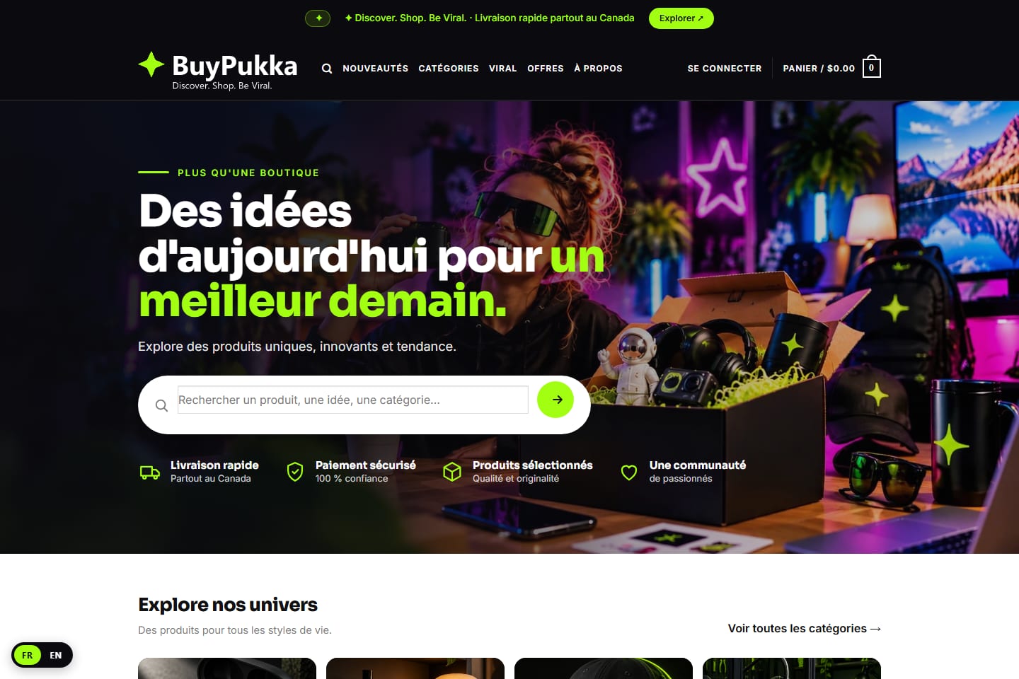 BuyPukka Viral — commerce social détecté par IA