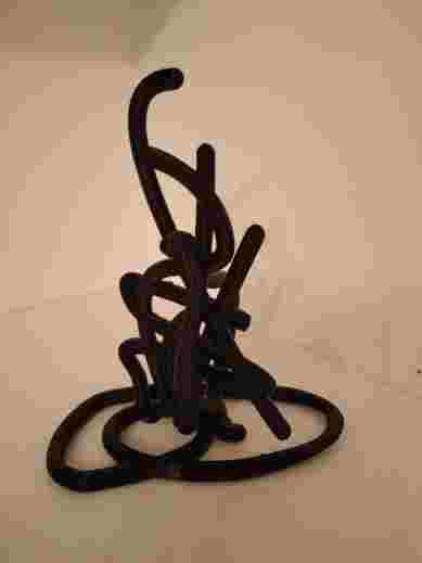 Sculpture nouée — noir