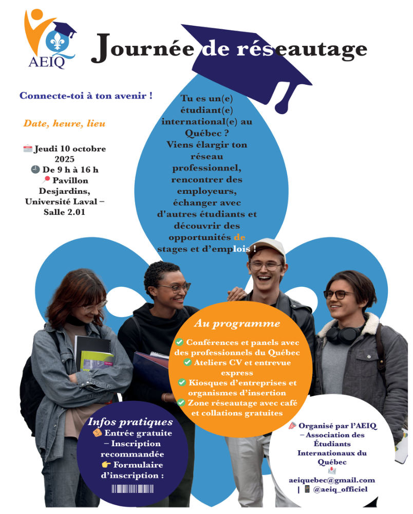 AEIQ — affiche journée de réseautage