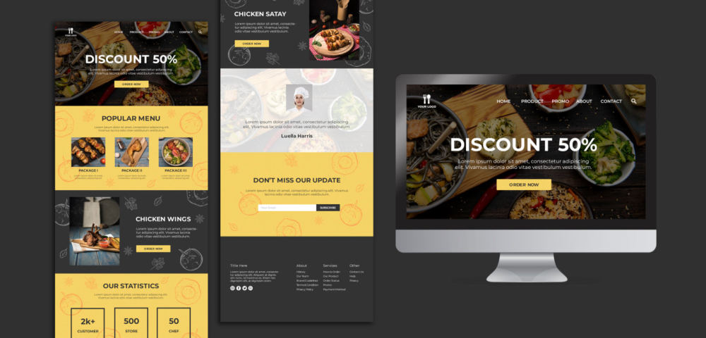 Landing page e‑commerce