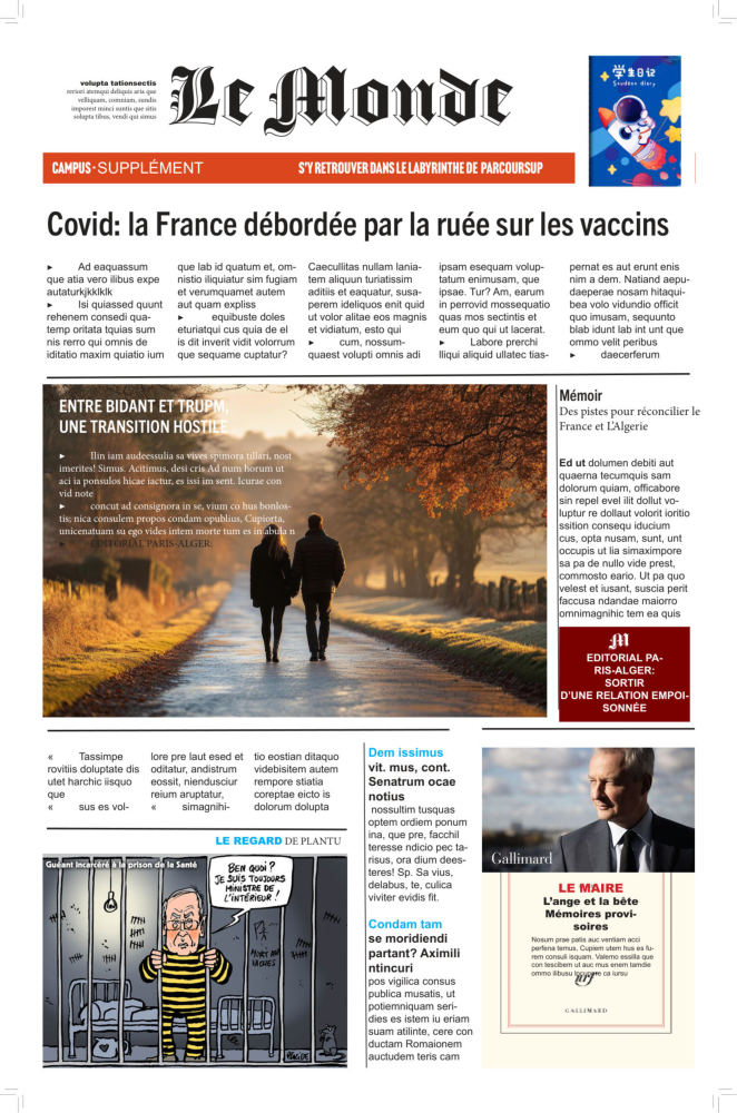 Exercice guidé — une de journal (465‑127)