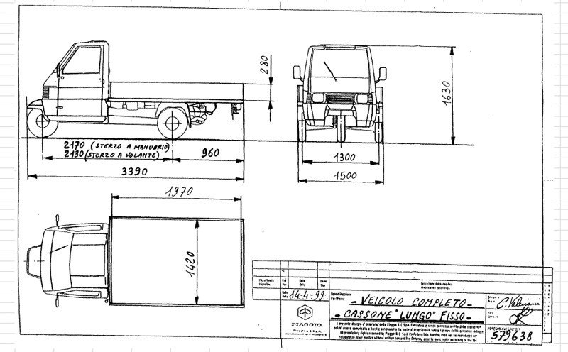 ALMIA — tricycle, plans cotés